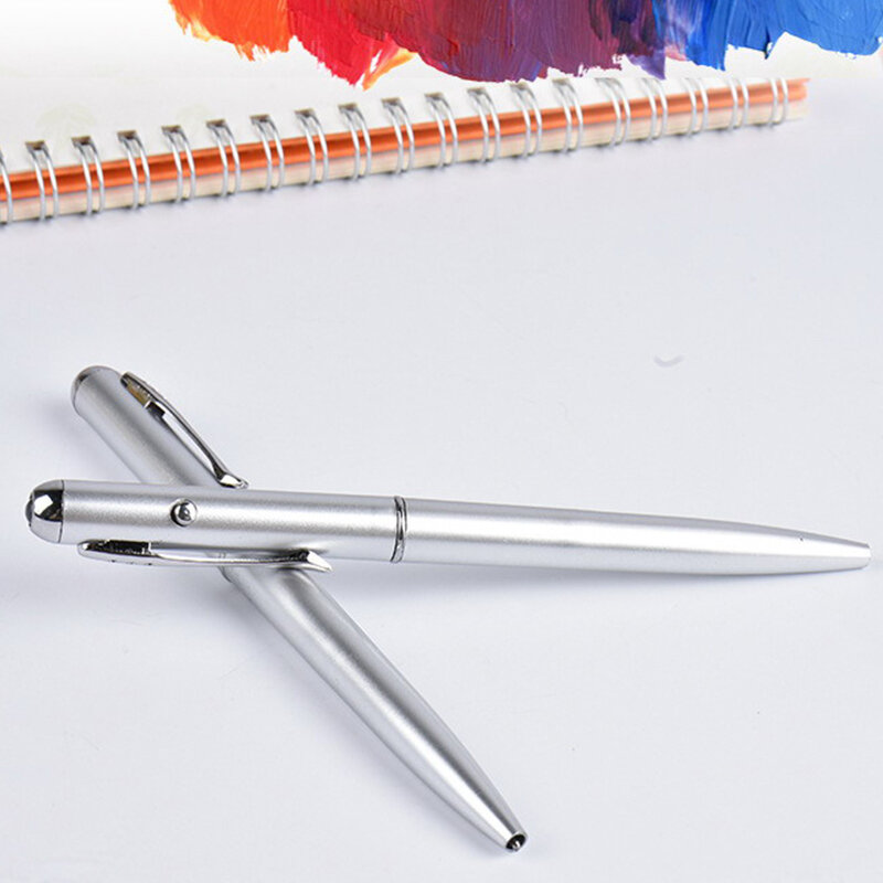 السحر الإبداعي LED UV Light Ballpoint Pen Invisible Ink Pen Writing Drawing Pen point Pens Kids Toy Toy School School School Schools