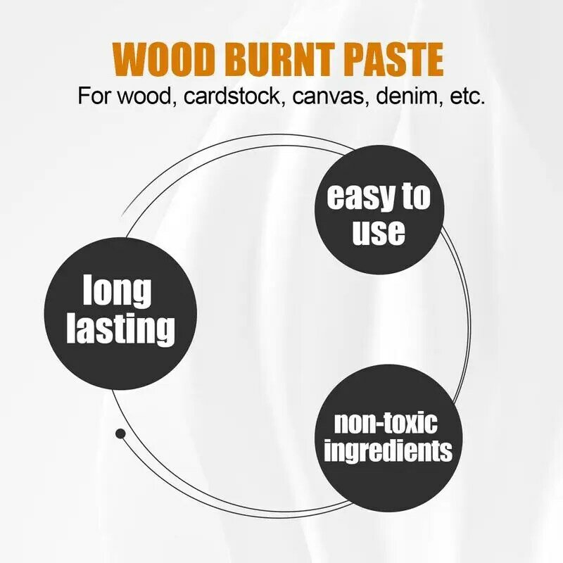 الخشب حرق كريم سهلة لتطبيق الخشب الحرفية حرق لصق متعددة الوظائف DIY بها بنفسك بيروغرافيا اكسسوارات للورق