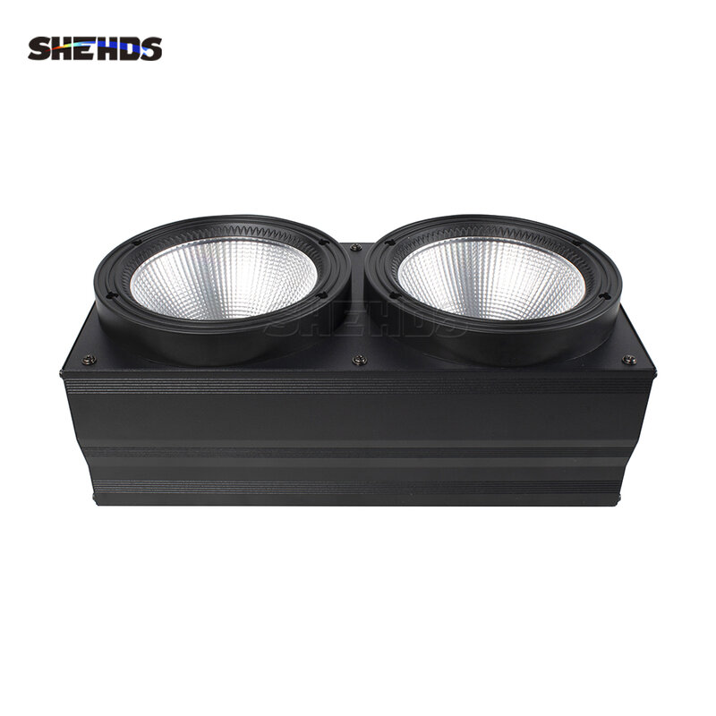 SHEHDS-LED COB الإضاءة لشريط ومرحلة ، 2 عيون ، 200 واط ، 2in 1 ، 2x100 واط ، باردة ، دافئة ، الأبيض ، بليندر الإضاءة ، حفل زفاف