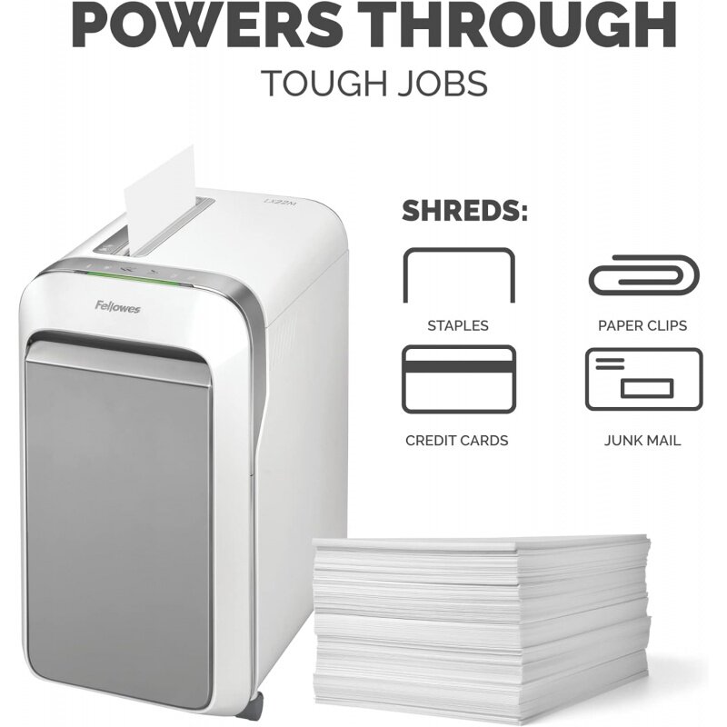 Trustes-آلة تقطيع الورق الأبيض للمكتب والمنزل ، 20 ورقة ، صفيحة صغيرة ، lx22m ، بيضاء ،
