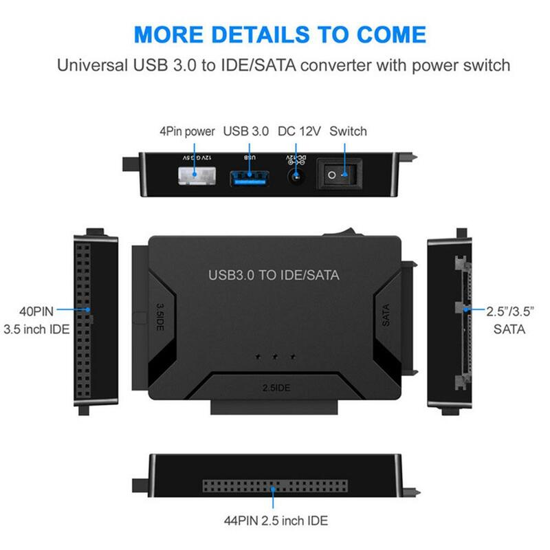جديد Zilkee Ultra محول USB 3.0 Sata HDD SSD القرص الصلب نقل البيانات محول SATA محول كابل