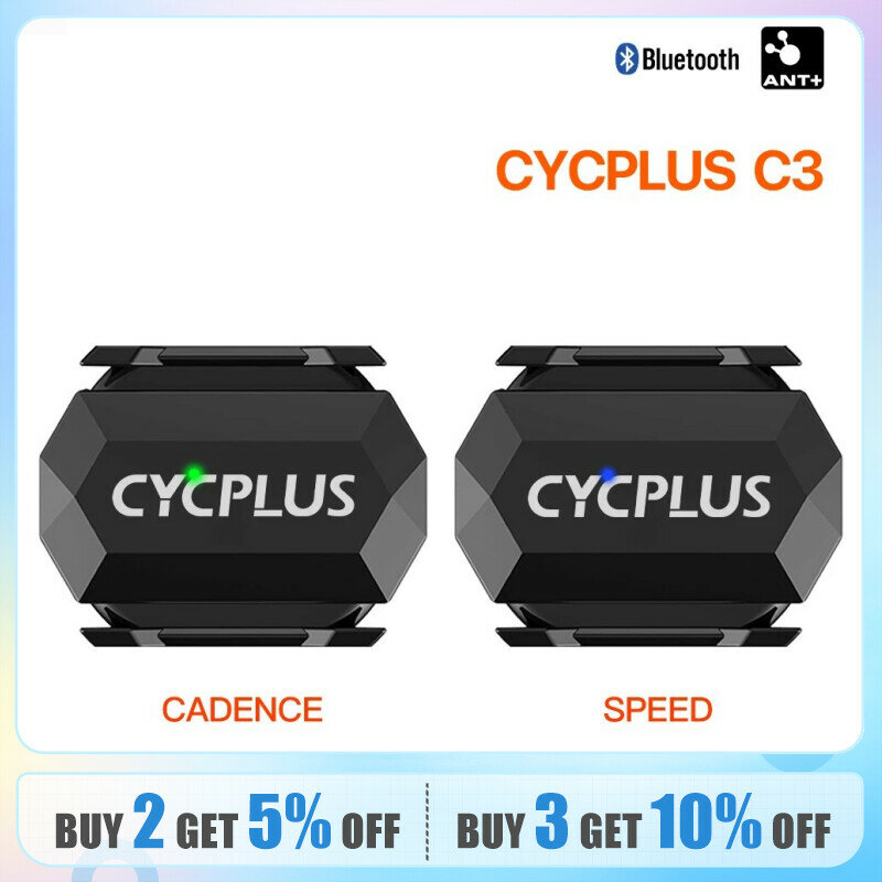 CYCPLUS سرعة الإيقاع مستشعر مزدوج ملحقات الدراجات للدراجات ANT + BLE عداد السرعة لجهاز كمبيوتر XOSS Strava للدراجة