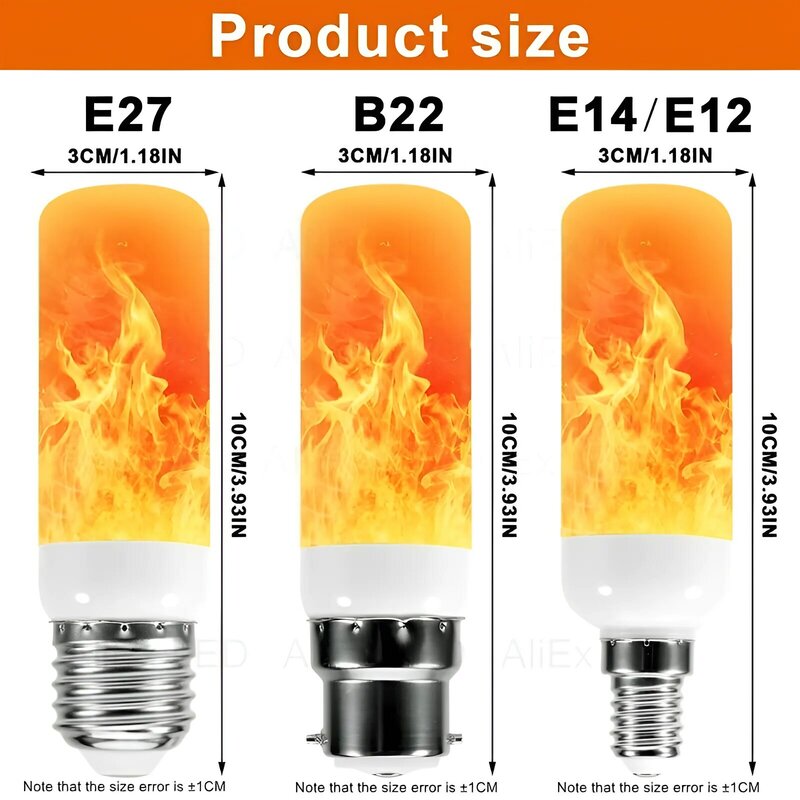 USB E14 E27 B22 Led مقلد لهب لمبات 9 واط AC85-265V Luces المنزل الاكسسوارات الإلكترونية مصباح لهب ضوء تأثير لمبات Lampada