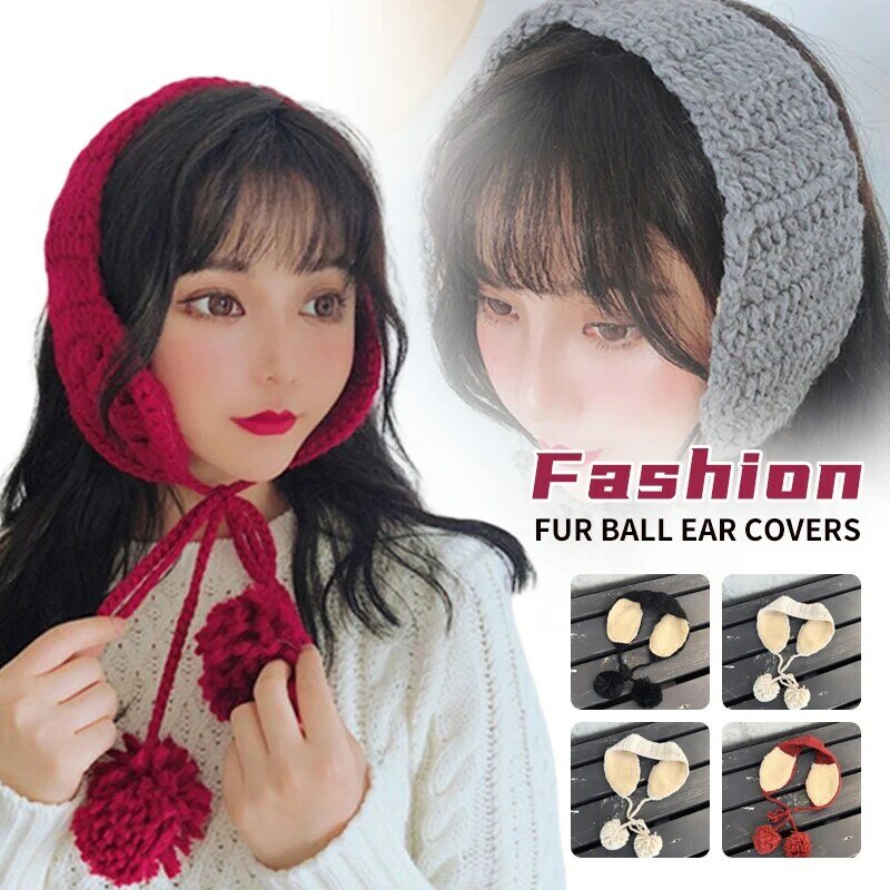 Women Fashion Winter Knitted Earmuffs Warm Earmuffs Outdoor Windproof Cute Ear Warm Female Girl Earmuffs