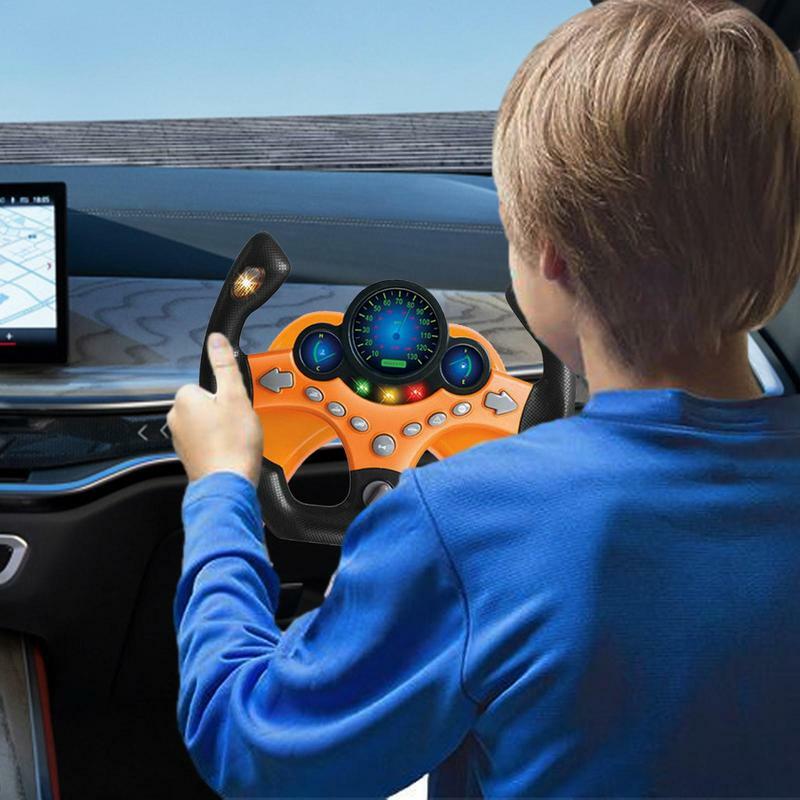 لعبة عجلة القيادة الإبداعية للأطفال ، مقعد السيارة ، عجلة القيادة مع الموسيقى ، التظاهر ألعاب تعليمية للأطفال ، طفل الفتيان والفتيات