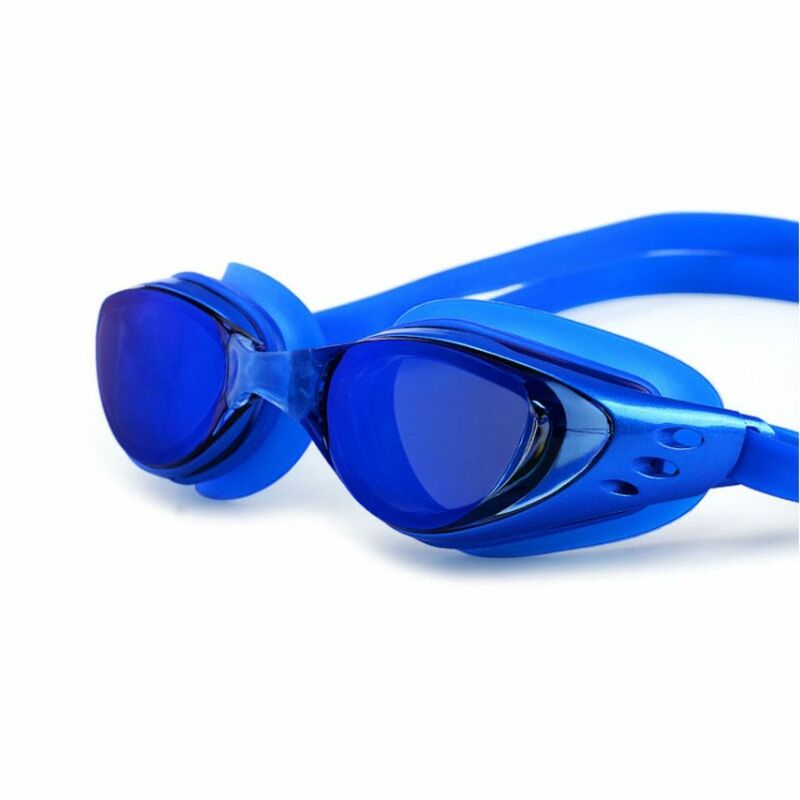 نظارات السباحة مقاوم للماء للسباحة ، ومكافحة الأشعة فوق البنفسجية ، ومكافحة الضباب عدسة ، لينة سيليكون السباحة نظارات ، مطلي بالكهرباء