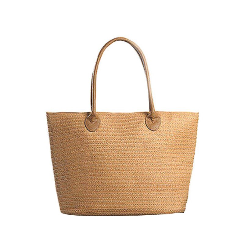 حقيبة حمل الشاطئ ، جزء واحد ، حقيبة يد صغيرة ، حقيبة قش منسوجة من الأناناس ، حقيبة تسوق ، جزء واحد