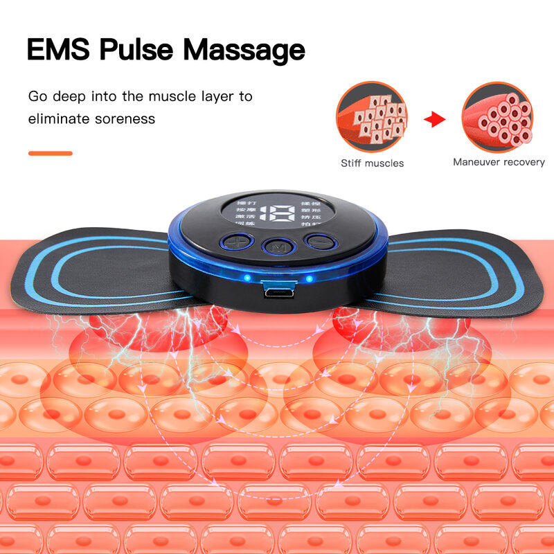 الرقبة مدلك EMS العضلات محفز الكهربائية عنق الرحم تدليك التصحيح التردد المنخفض نبض تدليك منصات الألم الإغاثة الاسترخاء أداة