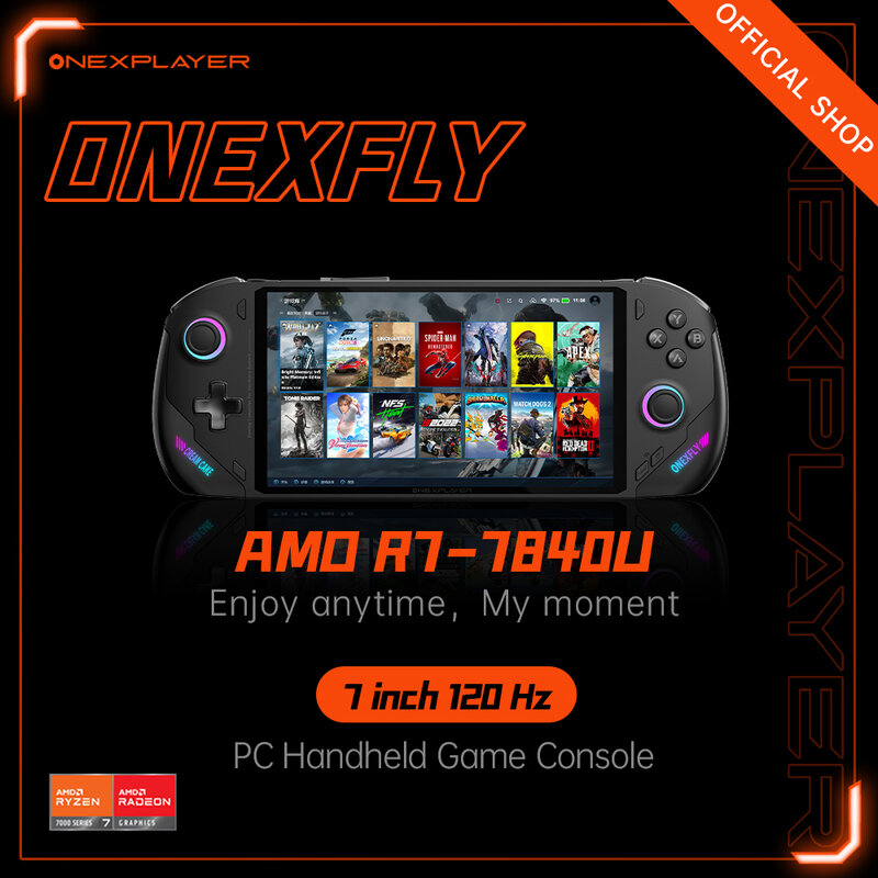 Onexfly-وحدة التحكم في الألعاب المحمولة باليد ، AMD ، كمبيوتر محمول جيب ، بخار ، لعبة 3A ، Win11 ، كمبيوتر ، OneXplayer ، 7 "، Hz ، المتجر الرسمي