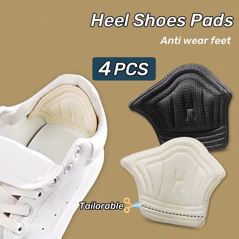 نعل بحجم قدم قابل للتعديل للأحذية الرياضية ، وسادات كعب ، رقعة ، واقي كعب ، ملصق ظهر ، 4 * *