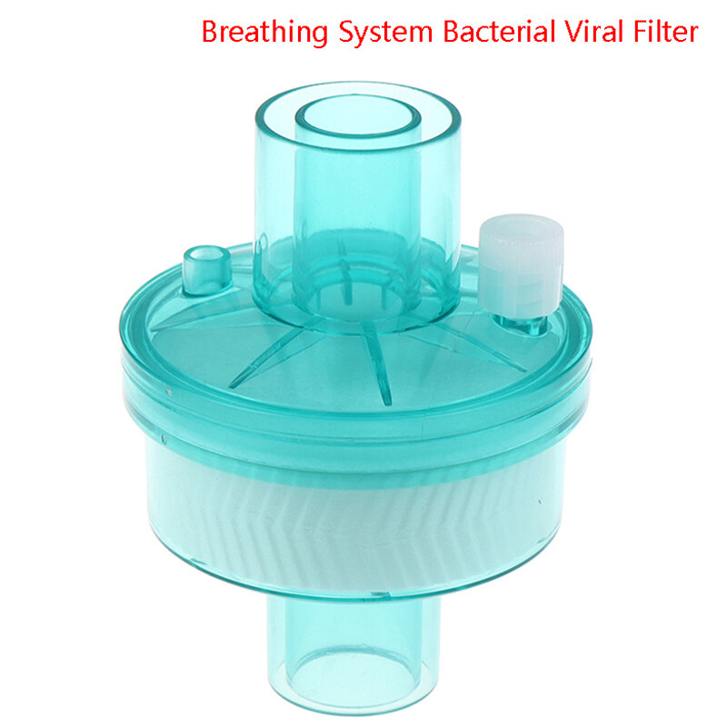 فلاتر نظام التنفس القابل للتصرف ، فلتر البكتيريا ، ملحقات جهاز التنفس الصناعي HME HEPA ، مبادل حراري للرطوبة