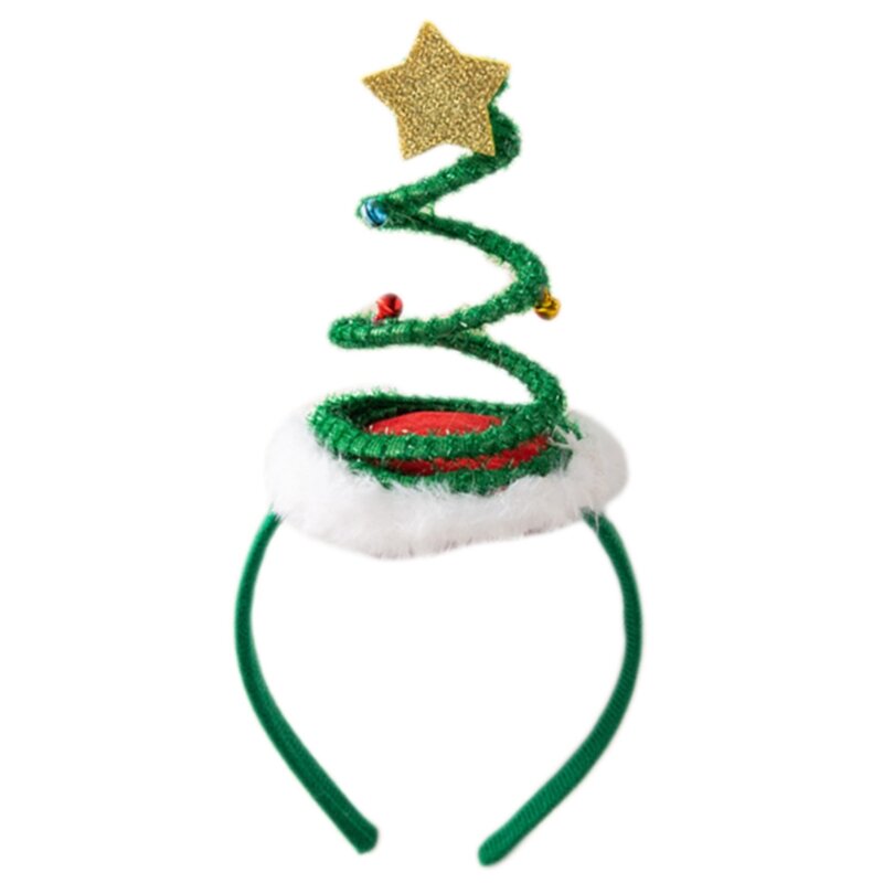 عيد الميلاد لفائف غطاء الرأس جرس شجرة عقال عطلة لإكسسوارات الشعر الإبداعية