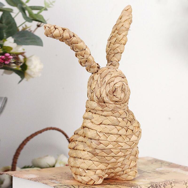 تمثال أرنب عيد الفصح مصنوع يدويًا ، تمثال أرنب ، فن إبداعي ، نحت حديث ، زخرفة طاولة ، ديكورات منزلية