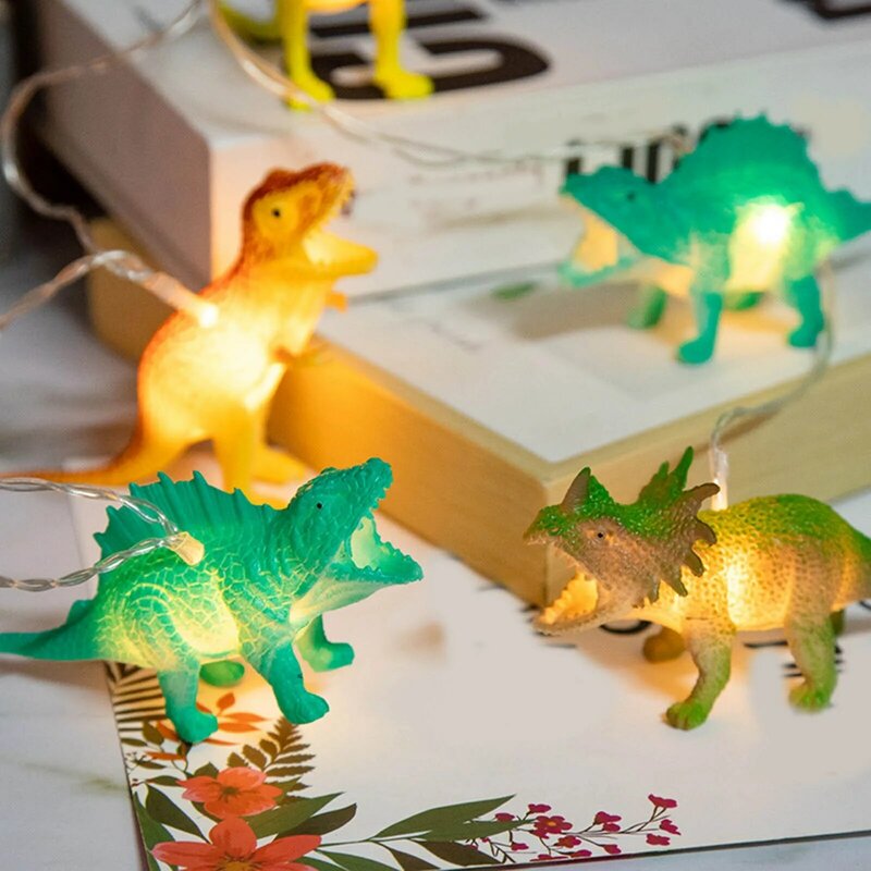 أضواء سلسلة ديناصور ليد لعيد الميلاد ، ديكور عيد الميلاد ، أضواء تعمل بالبطارية ، غرفة المعيشة ، غرفة النوم ، لوازم الحفلات ، السنة الجديدة ، هدية تصنعها بنفسك