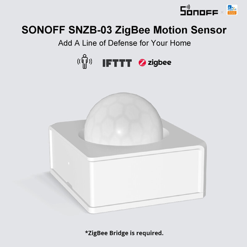 جهاز سونوف SNZB 03 مستشعر حركة زيجبي كاشف حركة بشري بالأشعة تحت الحمراء EWeLink مستشعر حركة ذكي يعمل مع ZBBridge Alexa Google Home