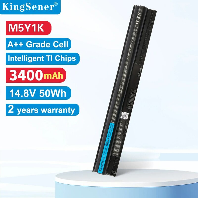 KingSener-بطارية لأجهزة ديل إنسبيرون ، M5Y1K ، 14.8 فولت ، 3400mAh ، 3565 ، 3576 ، 3476 ، 3567 ، 5758 ، 5759 ، 5555 ، لـ ديل فوسترو 3558 ، 3568 ، 3578 ، 3478