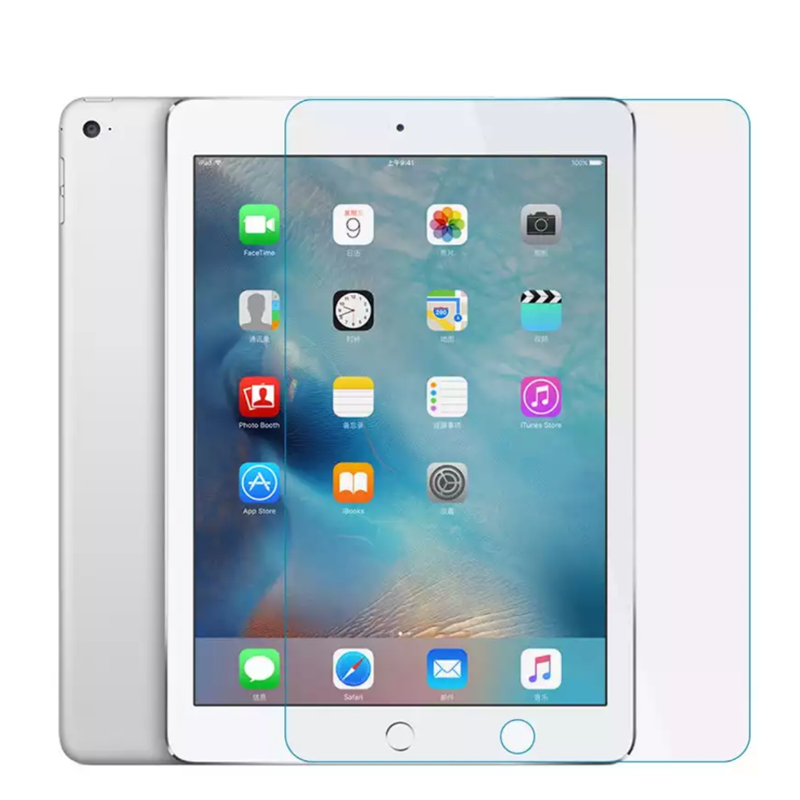واقي شاشة لجهاز iPad Air 2 9.7 بوصة 2014 A1566 A1567 من الزجاج المقسى Air1 A1474 A1475 A1476 2013 9.7 بوصة طبقة حماية للجهاز اللوحي