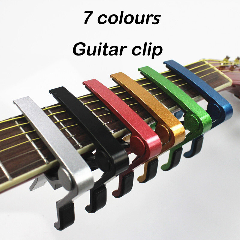 أداة نقل جيتار صوتي كليب القيثارة الموسيقية الملحقات أداة متعددة الألوان المحمولة المعادن العقص نوع عالمي