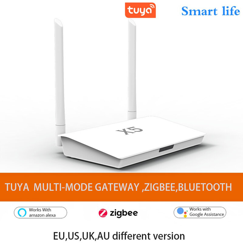 Zigbee-hub مع مقبس بلوتوث وكابل الشبكة ، tuya zigbee ، بوابة التحكم الذكي في الحياة ، zigbee