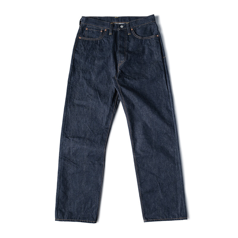 بنطلون جينز رجالي طراز برونسون 1947 جامد 14.5 أونصة من قماش الدنيم Selvedge الخام 47801XX