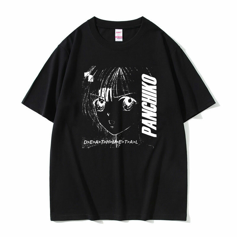 Panchiko DEATHMETAL Album Tshirt Men's O-collar Summer Oversized Tees Men Women Pure Cotton T Shirt Man Manga Style T-shirts