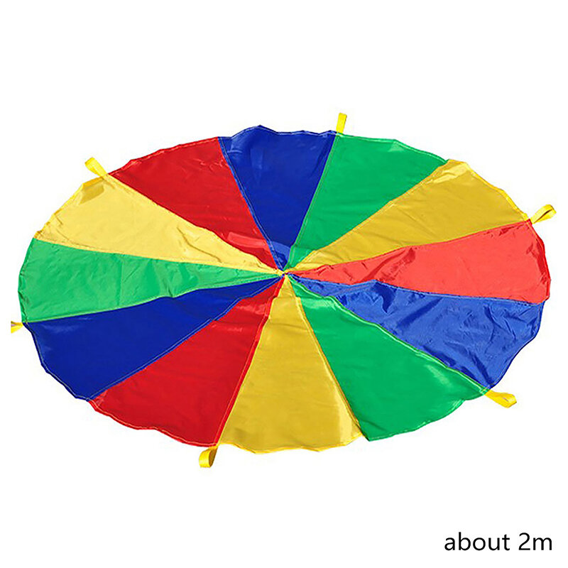 قوس قزح مظلة لعبة المظلة للأطفال ، اجتز الخلد ، ألعاب في الهواء الطلق للأطفال ، الرياضة ، العمل الجماعي ، رياض الأطفال ، بنين ، بنات ، 1 قطعة