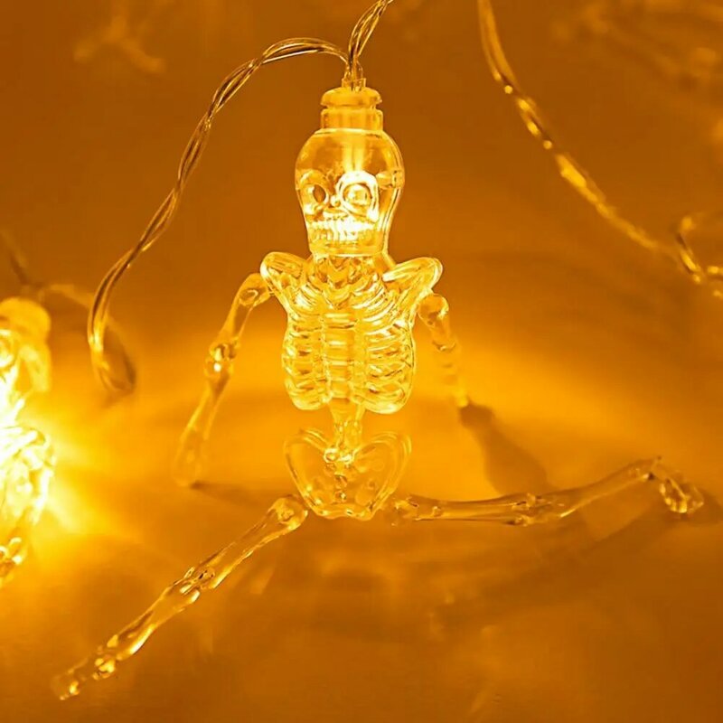 هالوين هيكل عظمي ضوء سلسلة ، مصباح LED ، مقاوم للماء ، احتفالي ، عصبي ، داخلي ، في الهواء الطلق