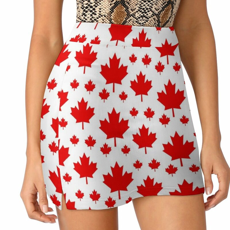كندا مابل ليف العلم شعار ضوء برهان بنطلون تنورة المرأة الملابس الاتجاه 2023 الجنية الجرونج تنورة السراويل