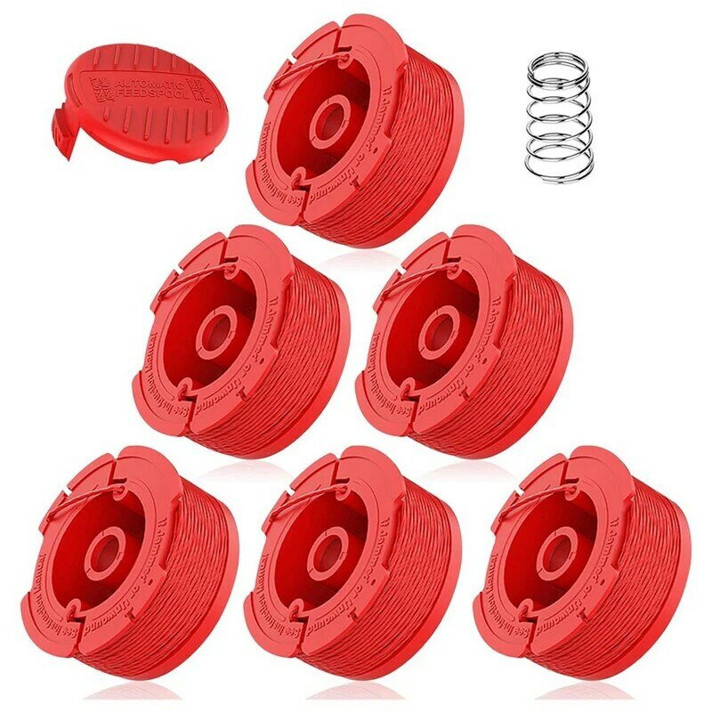 ربيع البلاستيك الأحمر متوافق مع حرفي ، 6 خط بكرة ، 1 قبعة ، 1 الربيع ، سلسلة CMCST910