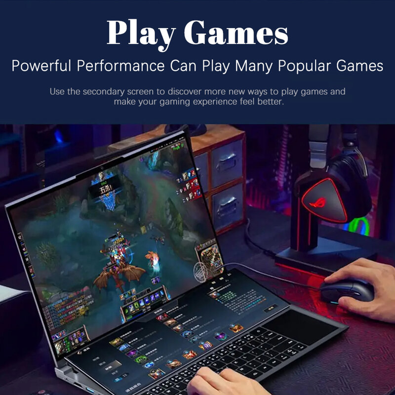 كمبيوتر محمول للألعاب بشاشة مزدوجة ، كمبيوتر محمول محمول ، شاشة تعمل باللمس ، 16 بوصة ، 14 بوصة ، كور i7 ، الجيل العاشر ، DS16 ، منتجات وصلت حديثًا