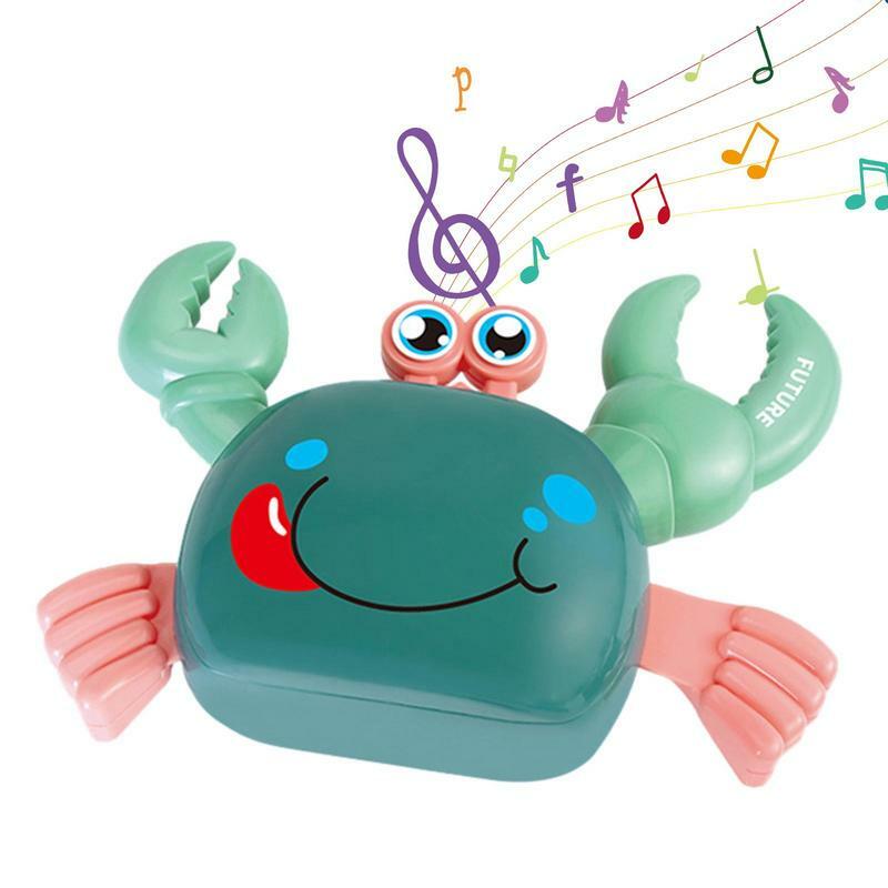 الأطفال التعريفي الهروب سرطان البحر الأخطبوط الزحف لعبة طفل الإلكترونية الحيوانات الأليفة اللعب الموسيقية التعليمية طفل تتحرك لعبة هدية عيد الميلاد