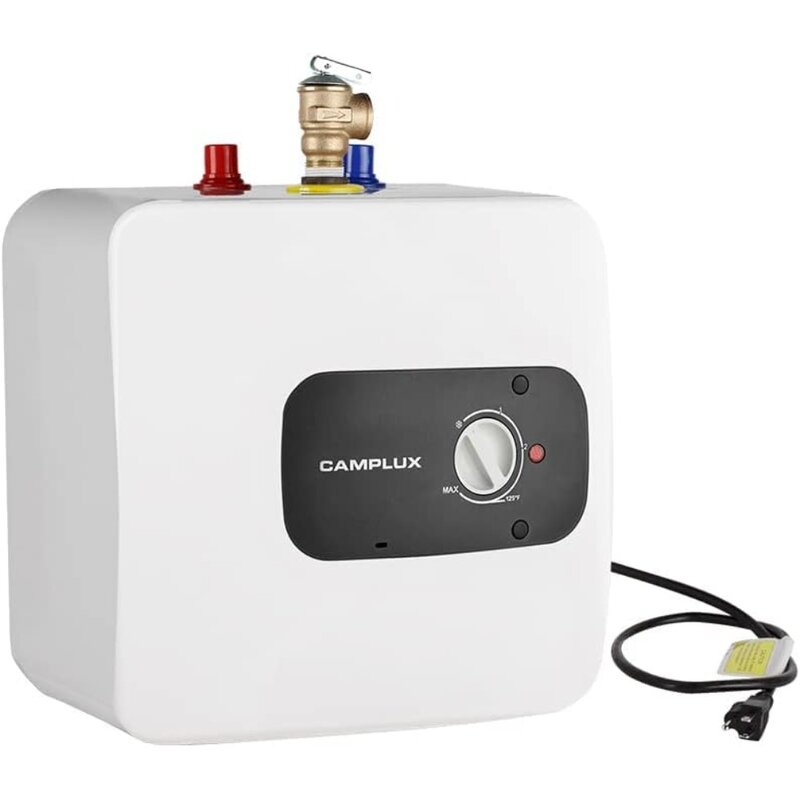 Camplux الكهربائية 120 فولت ، 6.5 غالون نقطة استخدام سخان الماء الساخن لتحت بالوعة 1.44 كيلو واط ، والأجهزة الرئيسية
