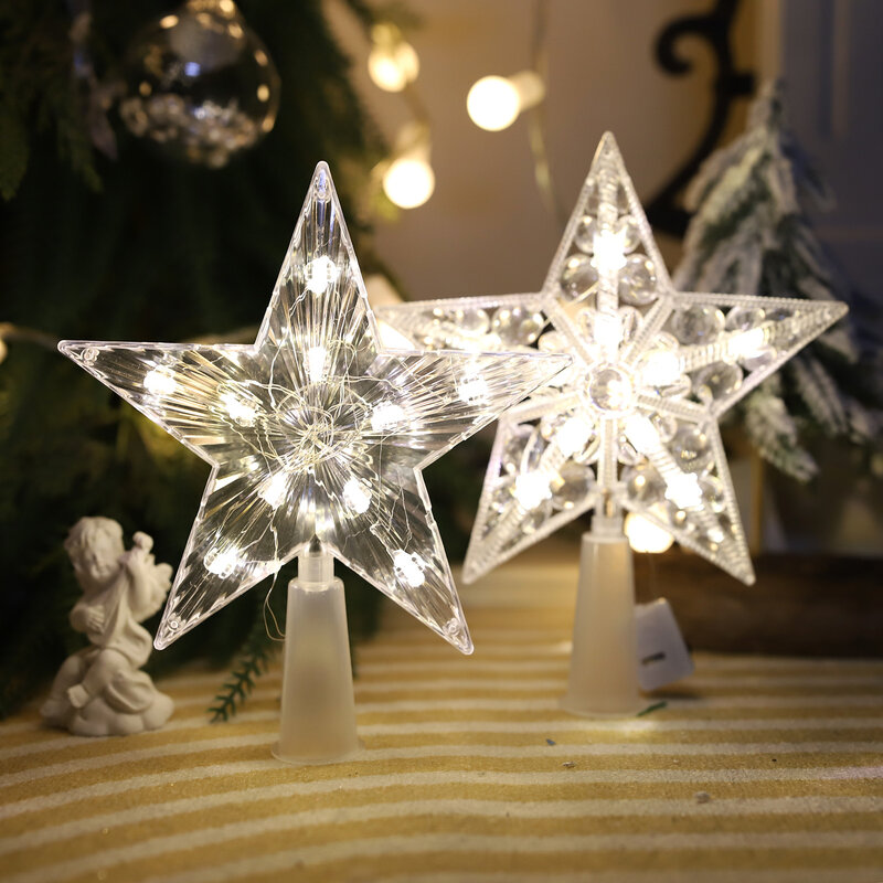 ديكور شجرة عيد الميلاد أضواء النجوم ، لتقوم بها بنفسك حديقة فناء الطرف الديكور
