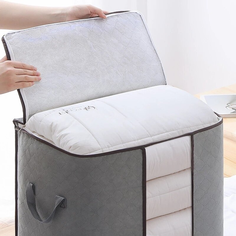 عالية السعة الملابس المنظمون خزانة بطانية أكياس التخزين حقائب الأمتعة مقاوم للماء حقيبة لحاف تخزين حقيبة تتحرك التعبئة