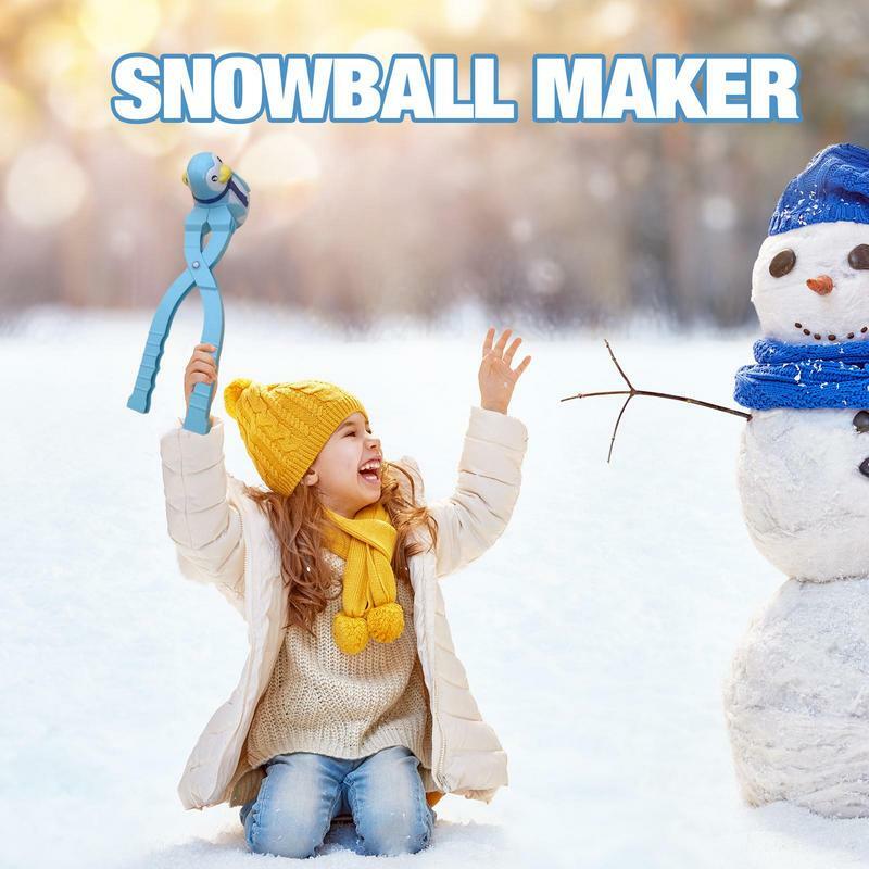 البطريق على شكل صانع كرة الثلج مع مقبض ، أداة قالب الثلج ، دائم ، سميكة ، الأنشطة في الهواء الطلق ، لعبة الشتاء
