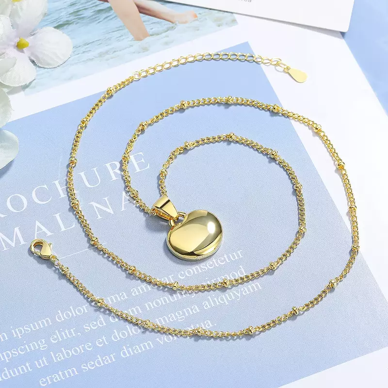قلادة الحب Lihong بسيطة للنساء ، الفضة الإسترليني S925 ، المجوهرات الفاخرة ، هدية حفل الخطوبة