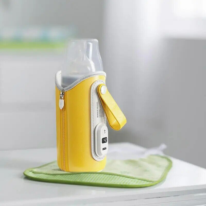 المحمولة زجاجة الحليب USB الطفل زجاجة غطاء التدفئة مكافحة السمط مكافحة زلة العزل حقيبة دفئا USB زجاجة الدافئة الحرارة حارس