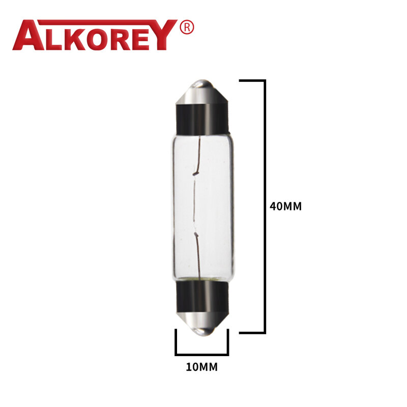 Alkorey 10 قطعة C5W 12V5W إشارة مصباح 36 مللي متر 39 مللي متر 41 مللي متر سيارة اكليل ضوء السيارات الداخلية القراءة قبة ضوء لمبات الهالوجين