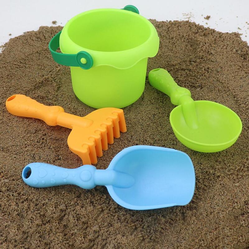 مفيدة طفل شاطئ اللعب متعة مريحة قبضة الرمال أدوات الحفر مع دلو خفيفة الوزن الطفل شاطئ اللعب هدية