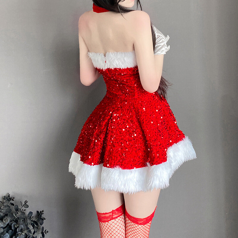 مثير حمالة خادمة الزي لعيد الميلاد ، لوليتا فستان أحمر ، اليابانية تأثيري حلي ، الحلو Cute ، نادي الطرف