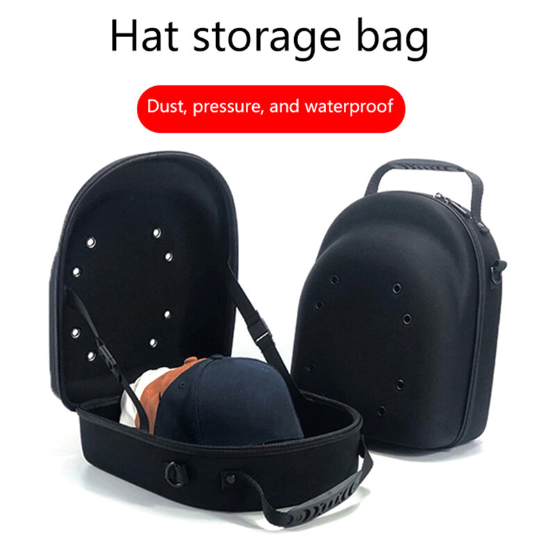 قبعة بيسبول صندوق واقي ، حقيبة قبعات بيسبول ، حقيبة ظهر ، حامل قبعة سفر ، تخزين العرض ، قشرة صلبة