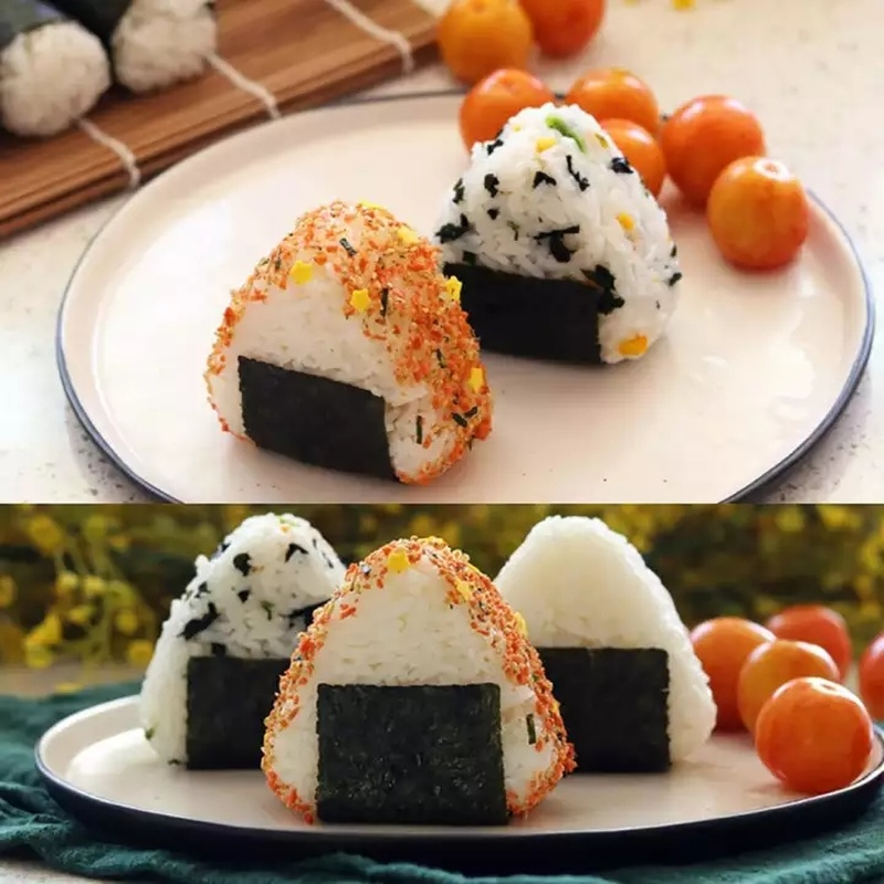 اكسسوارات المطبخ السوشي قالب مثلث قالب السوشي آلة قالب السوشي أداة Onigiri كرة الأرز بينتو آلة قوالب