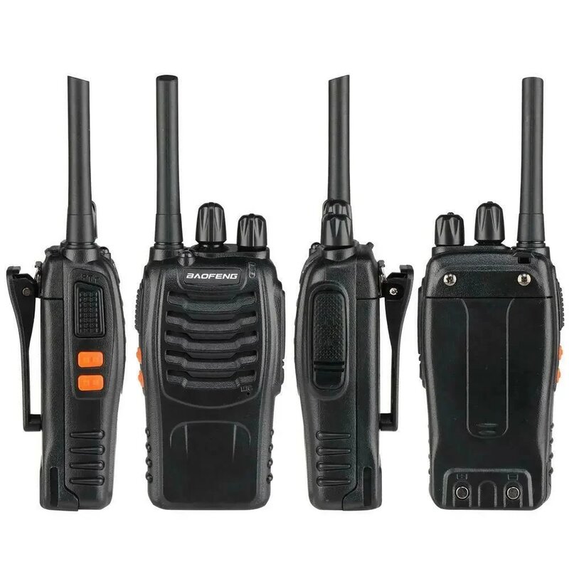 Baofeng-Interphone BF s waltalkie ، UHF kie-MHz ، راديو محمول في اتجاهين ، 16 قناة اتصال ، أصلي ، 1: