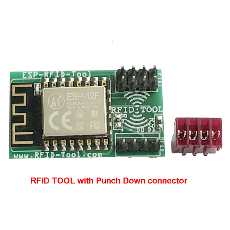 قارئ وكاتب بطاقات ذكية Rfid ، تكلفة منخفضة ، قارئ RFID ESP مع موصل لكمة لأسفل