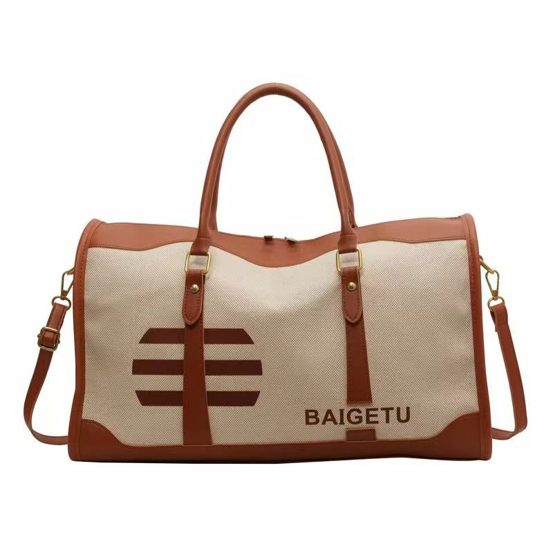 حقيبة قماشية عصرية للنساء ، متينة ، سعة كبيرة ، محمولة باليد ، حقيبة سفر بكتف واحد ، جديدة
