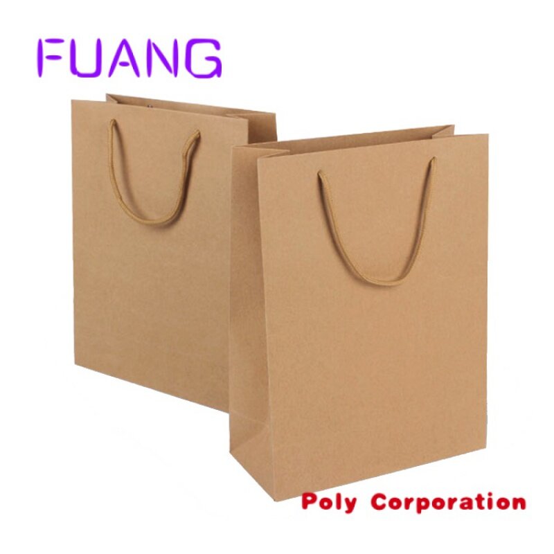 حقيبة تسوق ورقية ملونة مطبوعة مخصصة بسعر الجملة ، حقيبة تسوق مزودة بشعار