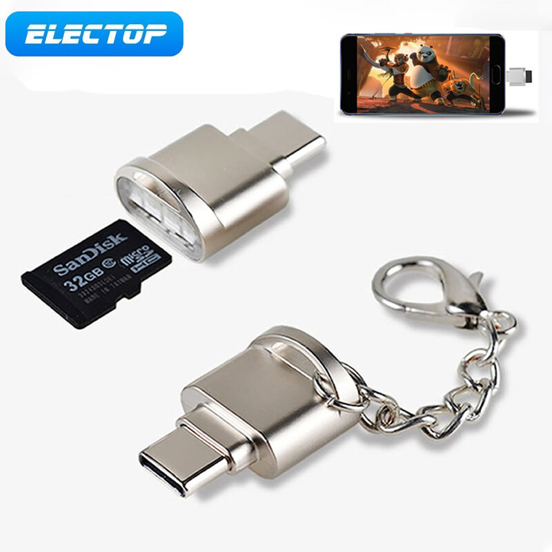 محمول USB 3.1 نوع C قارئ بطاقة USB-C TF مايكرو SD OTG محول نوع-C قارئ بطاقة الذاكرة لسامسونج ماك بوك هواوي LeTV