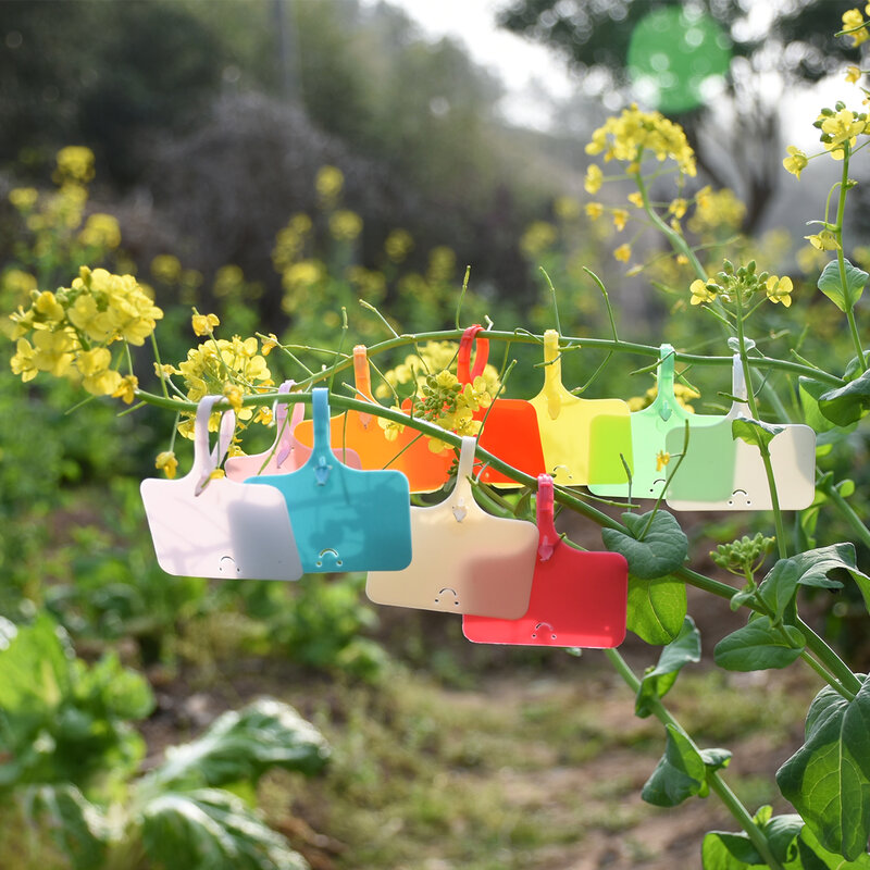 30-100 قطعة حديقة قابلة لإعادة الاستخدام تسميات النبات مقاوم للماء T-نوع علامات علامة علامات البلاستيك سجل لوحة زهرة الخضروات بوعاء حصص