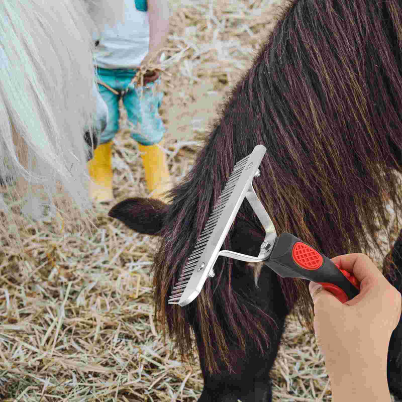 فرشاة تنظيف الحصان للطفل ، مكشطة العرق ، أداة العناية الشخصية ، فرشاة شعر الحيوانات الأليفة ، مشط مطاطي ، أدوات مفيدة