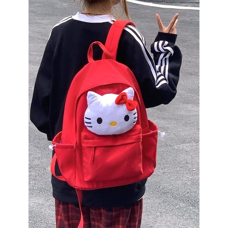 حقائب ظهر من MBTI-Cute وردي لطيف للنساء ، موضة يابانية ، حقيبة ظهر أصلية ، طراز الكلية ، حقيبة نسائية كاواي ، سعة كبيرة
